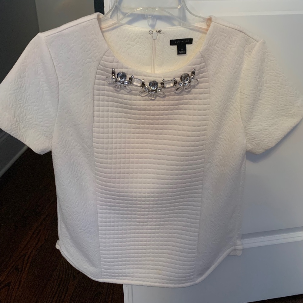Ann Taylor  jeweled top